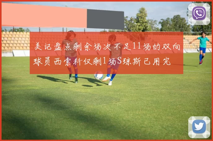 美记盘点剩余场次不足11场的双向球员西索科仅剩1场S琼斯已用完